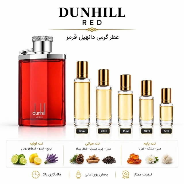 عطر گرمی دانهیل دیزایر قرمز Dunhill Desire red