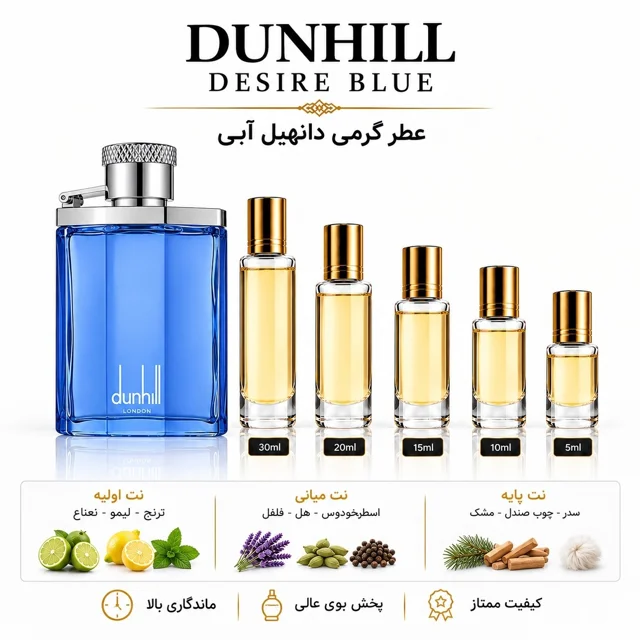 عطر گرمی دانهیل آبی Dunhill Desire Blue