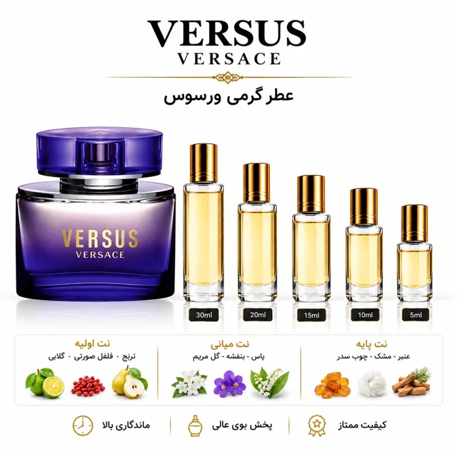 عطر گرمی ورسوز یا ورسوس (ورساچه ورسوس) Versace Versus